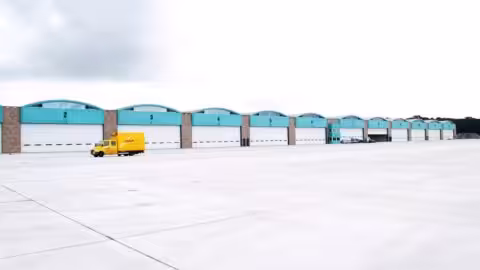 Burglar-Resistant Hangar Doors – Protec Industrial Doors Image of a burglar-resistant hangar door designed for high-security applications, provided by Protec Industrial Doors